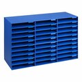 Adiroffice 32'' x 13'' x 21'' 30-Compartment Blue Classroom Literature Organizer ADI501-30-BLU, 2PK 105AO50130L2